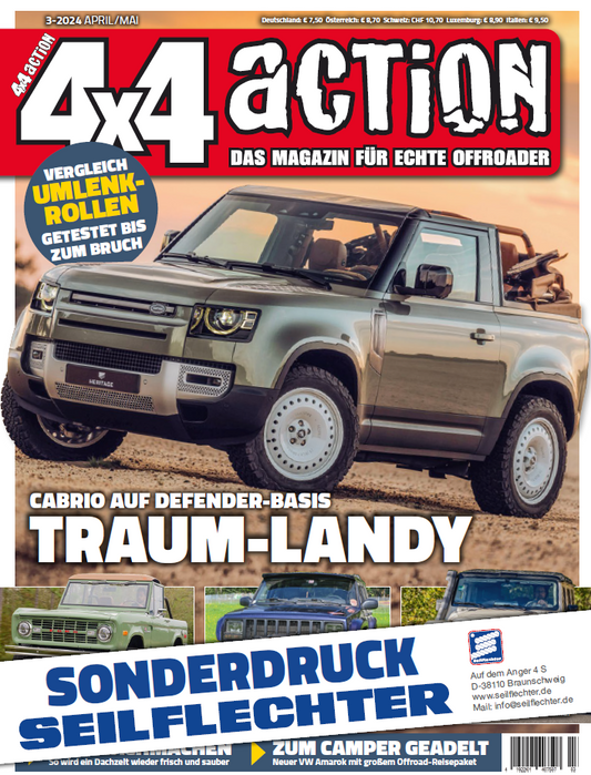 Testbericht Cover Seilflechter Tauwerk GmbH 4x4 Action Umlenkrollen Sonderdruck