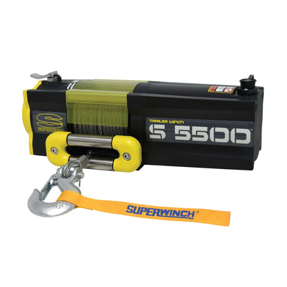 Die Superwinch S5500 12V ist die ideale Seilwinde, besonders geeignet zum komfortablen Ziehen von leichteren bis mittelschweren, rollenden Lasten auf Transportfahrzeuge, Trailer oder Anhänger